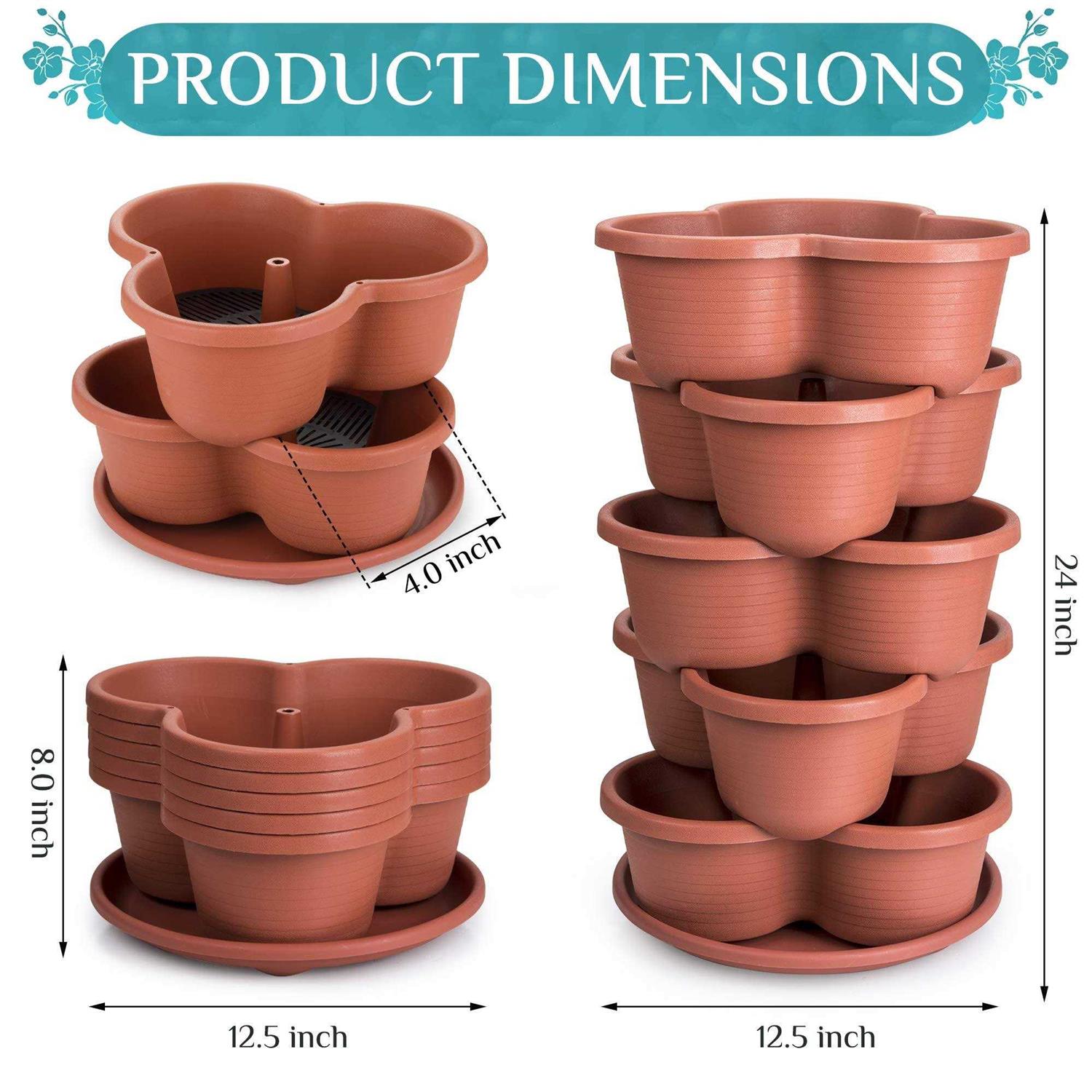 Amazing Creation Stackable Planter Vertical Tower Garden Planter Strawberry Planter