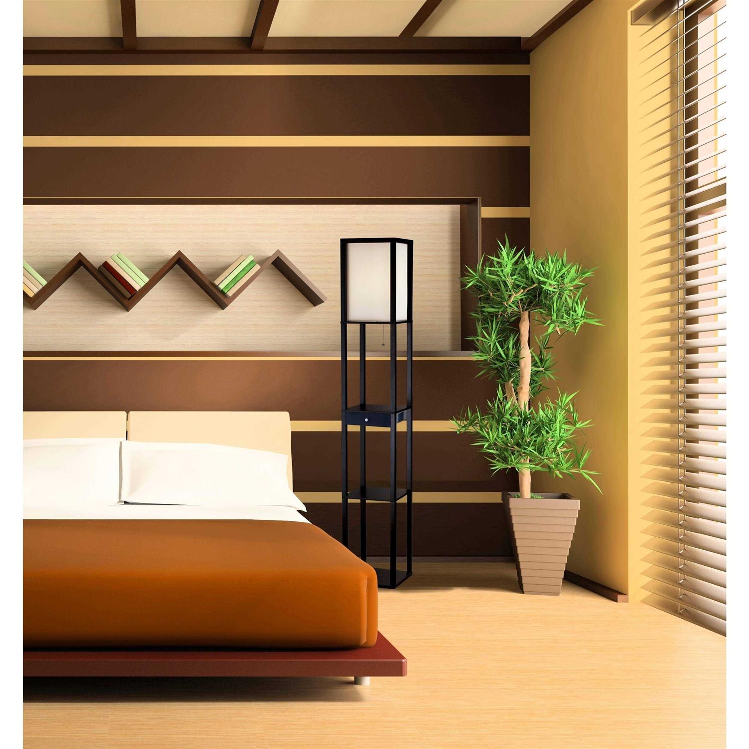 Adesso Parker Shelf Floor Lamp