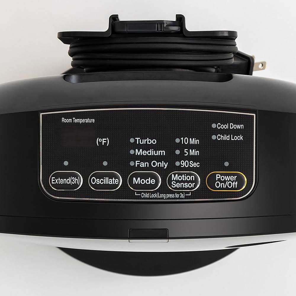 WOOZOO Portable Electric Heater Oscillating Fan with Motion Sensor