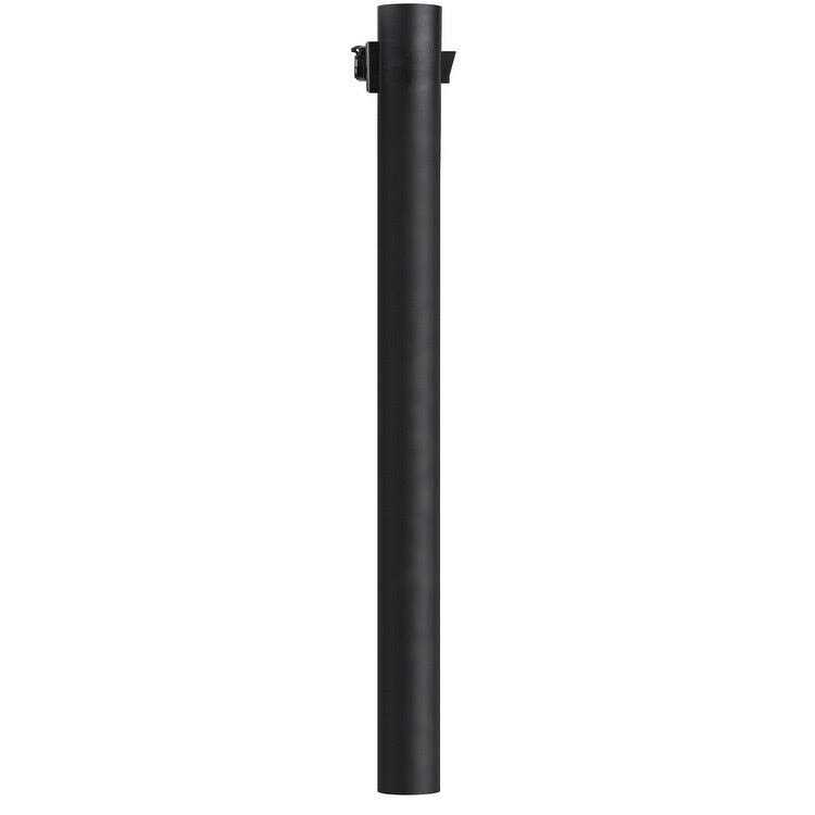submitnewspa 7-ft Direct Burial Lamp Post w/ Outlet and Dusk to Dawn Photo Sensor Black 93T12