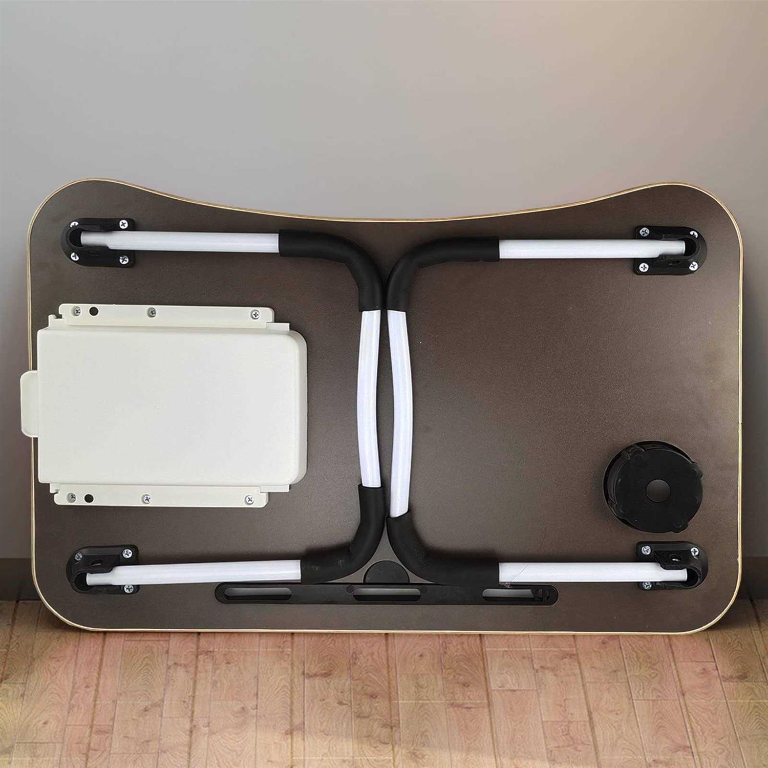 Lap Desk,Portable Laptop Desk Foldable Bed Table with Phone Stand and Cup Holder for Bed/Couch/Sofa Working