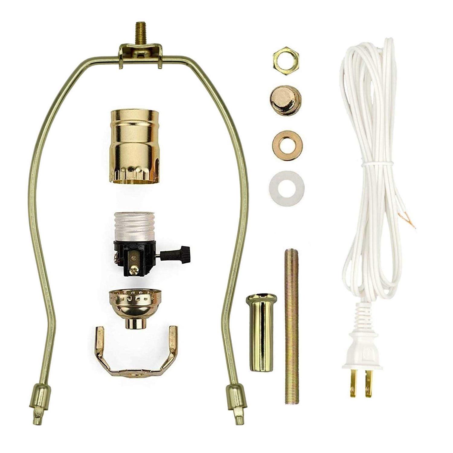 Creative Hobbies Make-A-Lamp Kit #ml3-12s Complete Lamp Parts Kit with Instructions