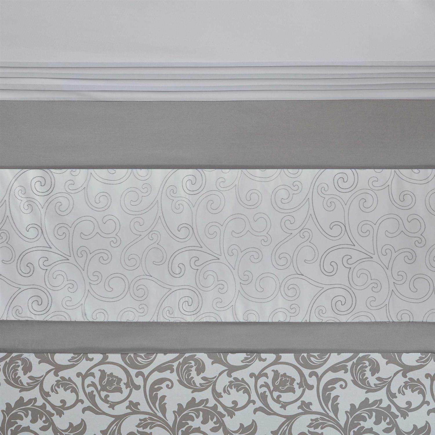 510 Design Ramsey Printed and Embroidered Shower Curtain