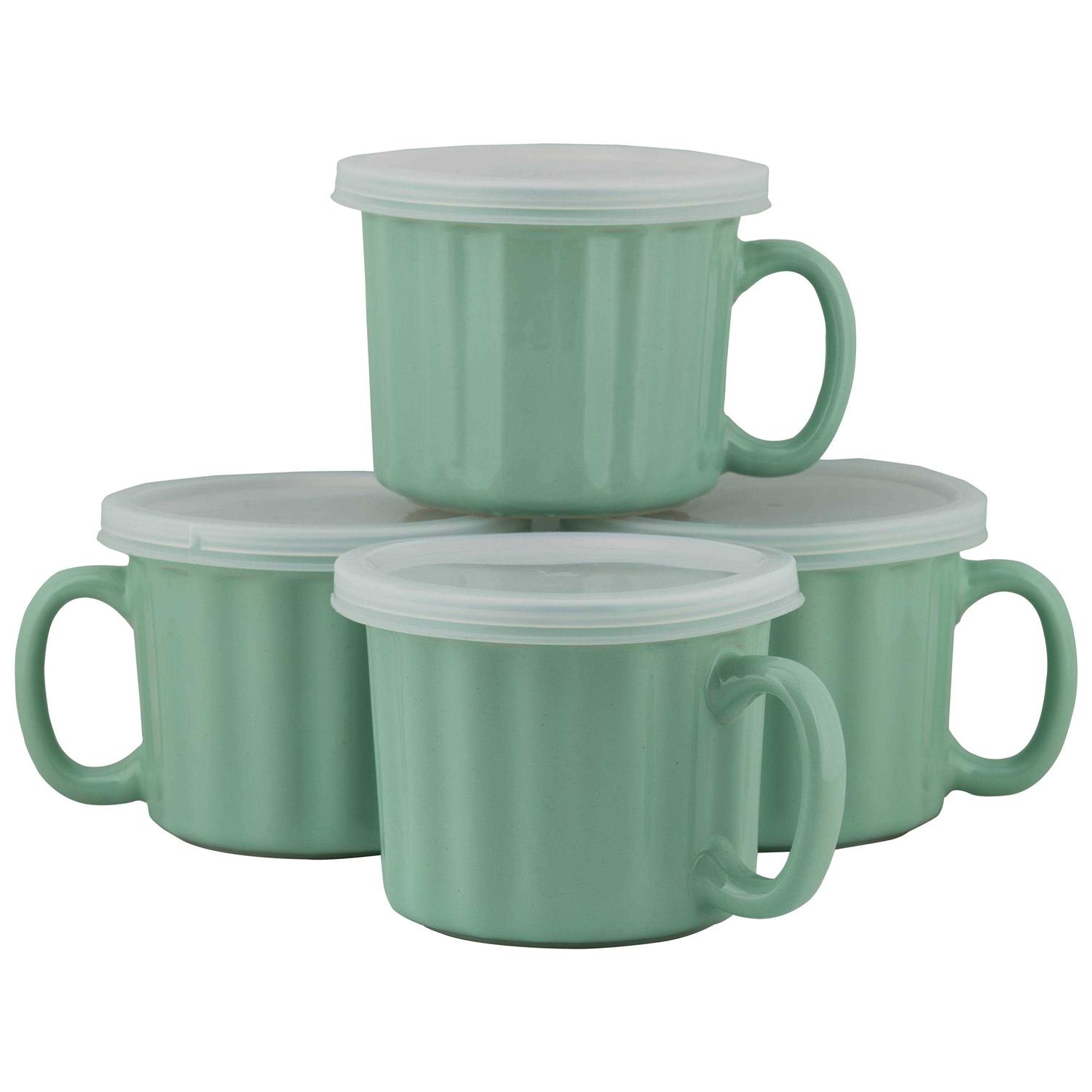 10 Strawberry Street 16oz Set of 4 Soup Mug with Lid