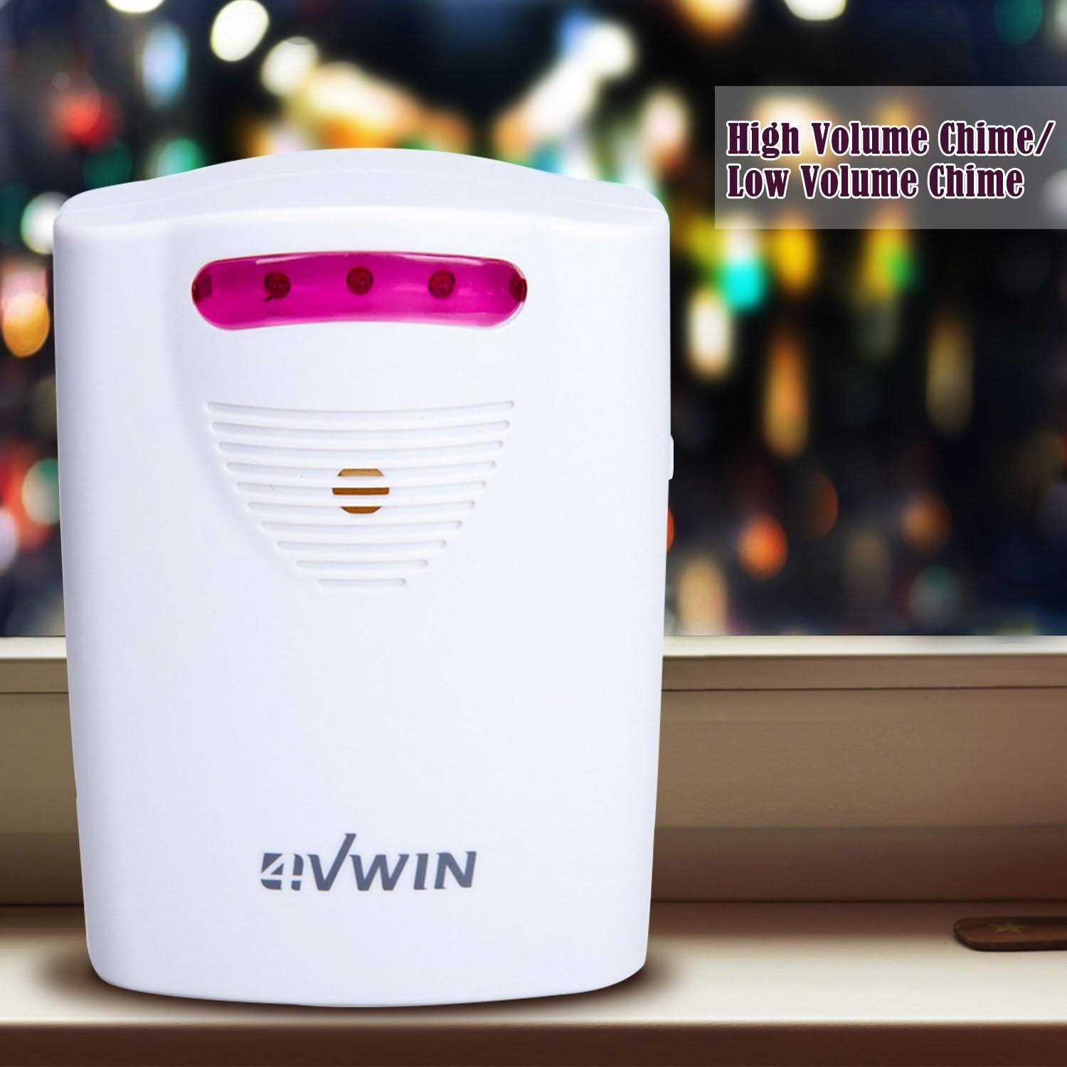 4vwin driveway alarm provides a convenient and economic way to alert you the moment when someone is approaching your home