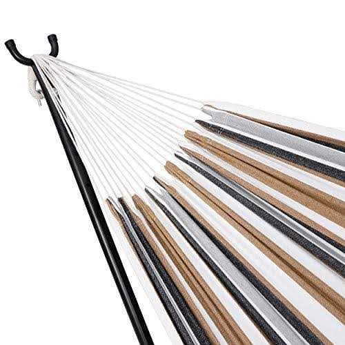 ZENY Double Hammock with Space Saving Steel Hammock Stand 9ft