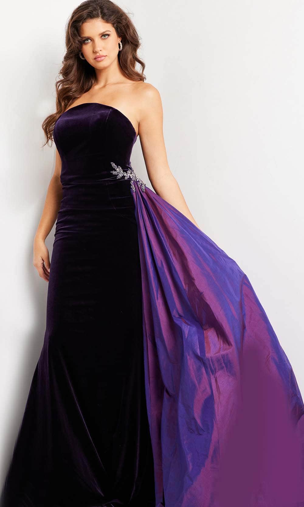 Velvet Mermaid Prom Dress
