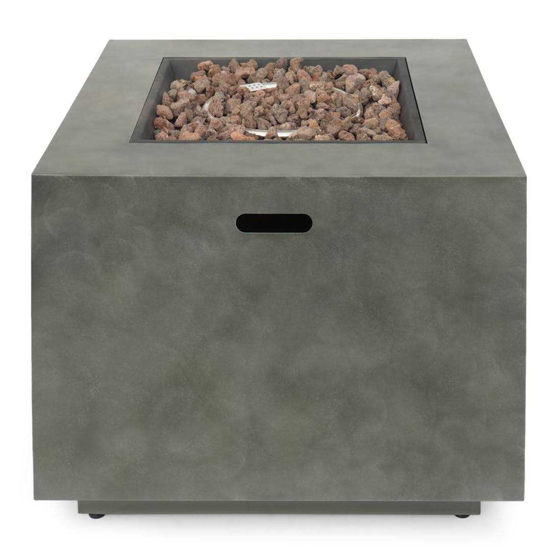 Trent Austin Design® Alsacia Outdoor Concrete Propane Fire Pit Table