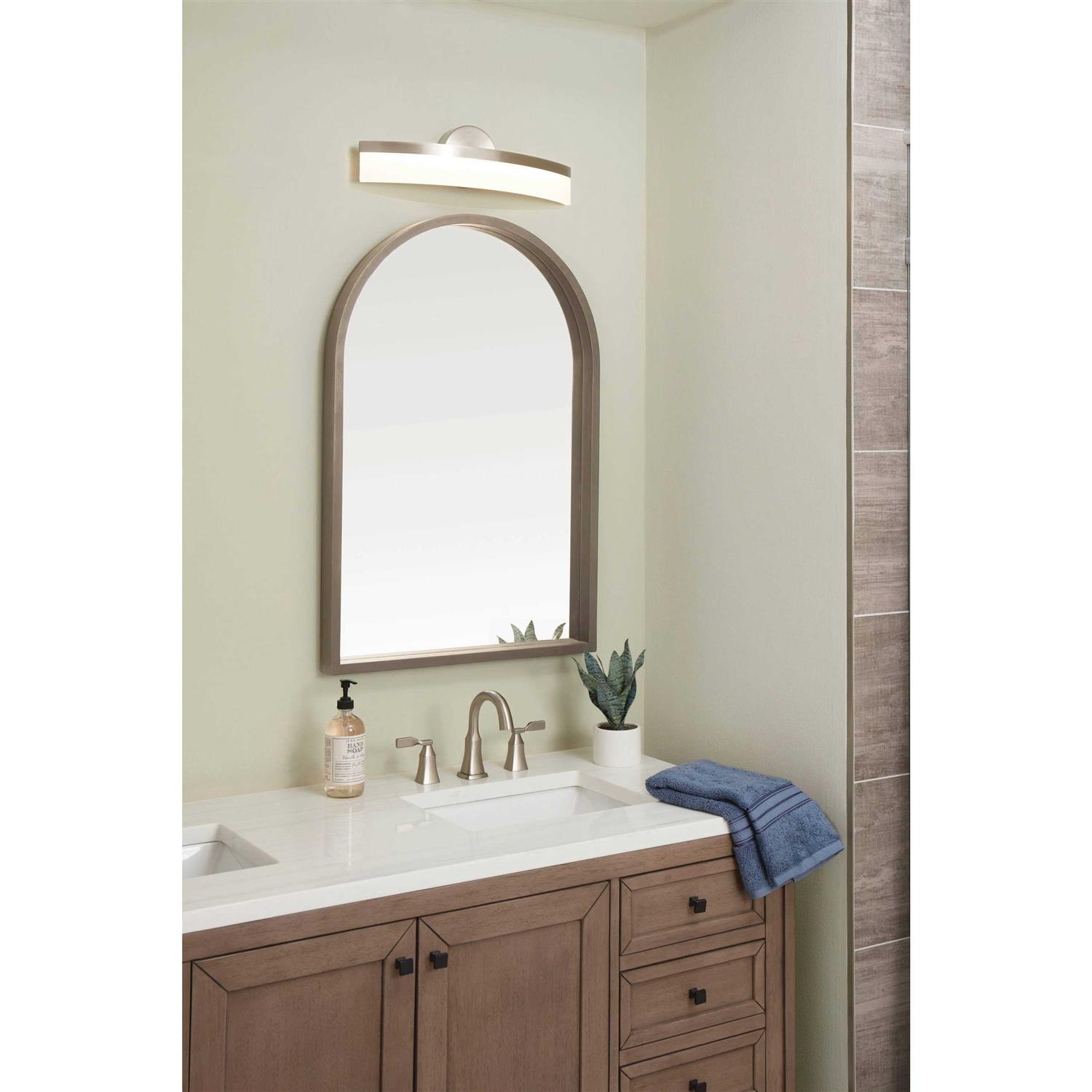 allen & roth allen + roth Lynnpark 3 Light Nickel Modern & Contemporary Vanity Light VBL11-20BNK