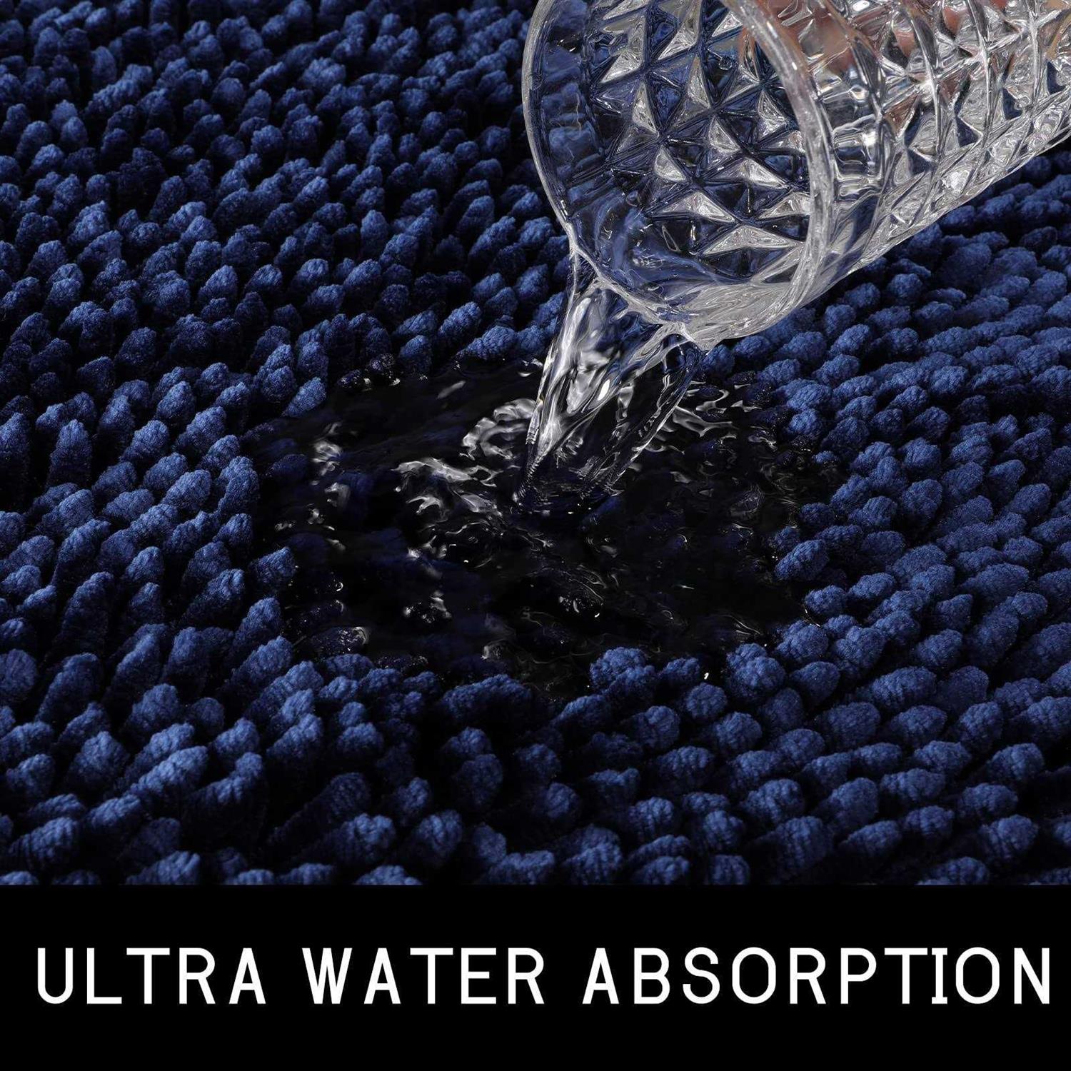 Yimobra Bathroom Rugs Sets 2 Piece Luxury Shaggy Extra Thick Bathroom Rugs