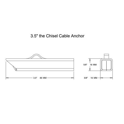 The Chisel Earth Anchors 3.5 inch Steel Anchor