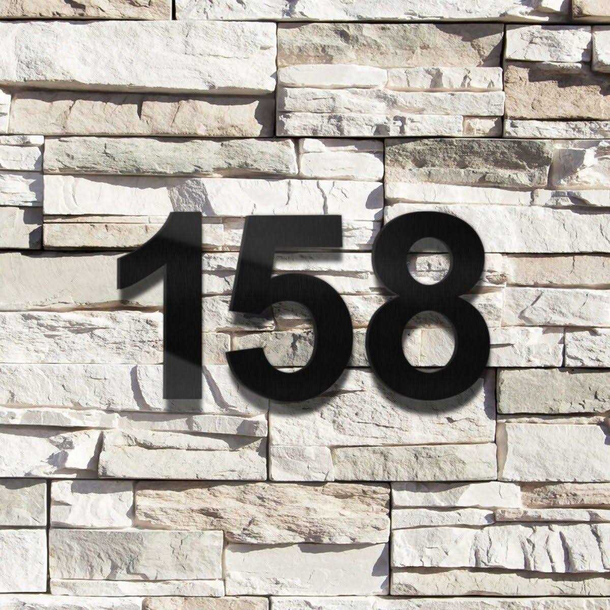 6 in. Floating Mount House Number Barton