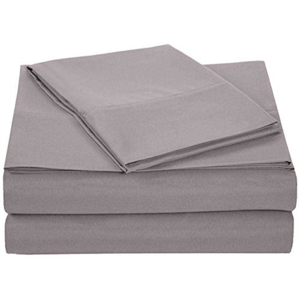 Amazon Basics Lightweight Super Soft Easy Care Microfiber Bed Sheet Set Deep Pockets