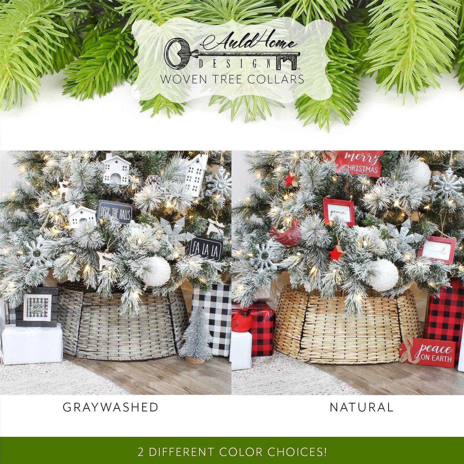 AuldHome Design AuldHome Wicker Christmas Tree Collar