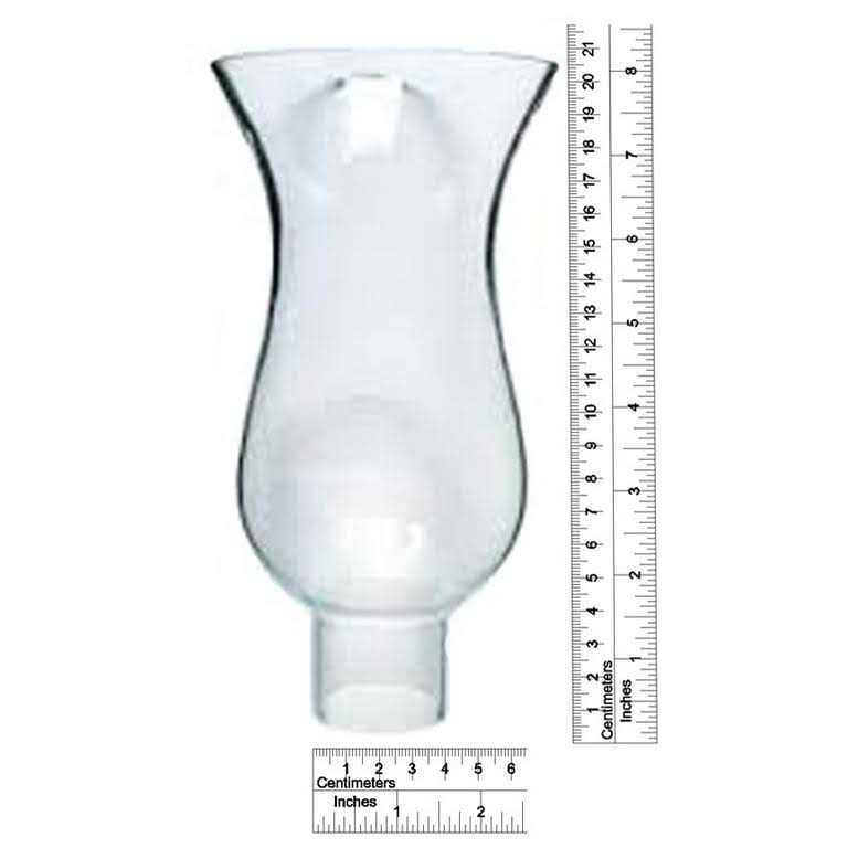 B&P Lamp 1 5/8 inch X Clear Hurricane Shade