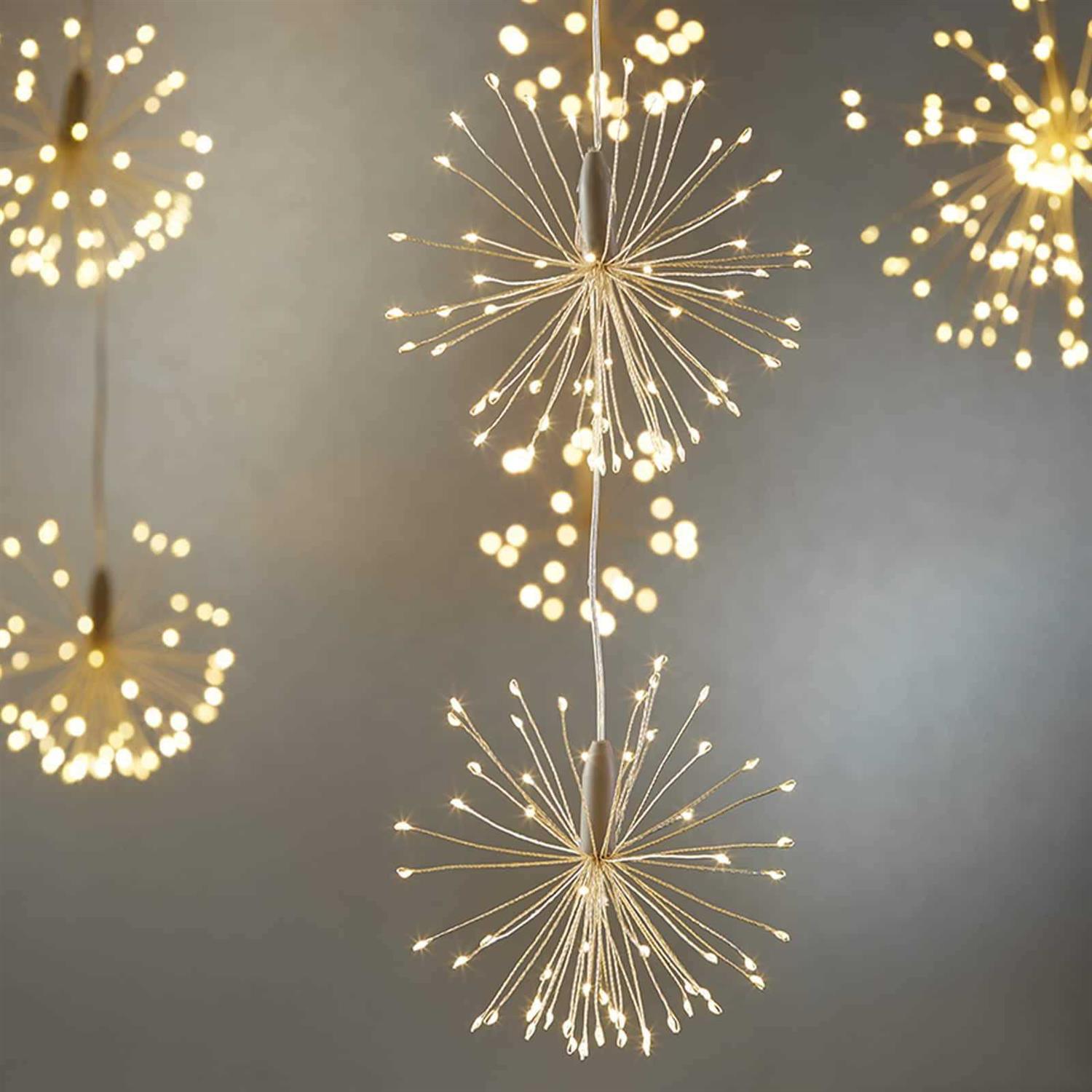 Warm White LED Starburst Pair String Lights by Ashland