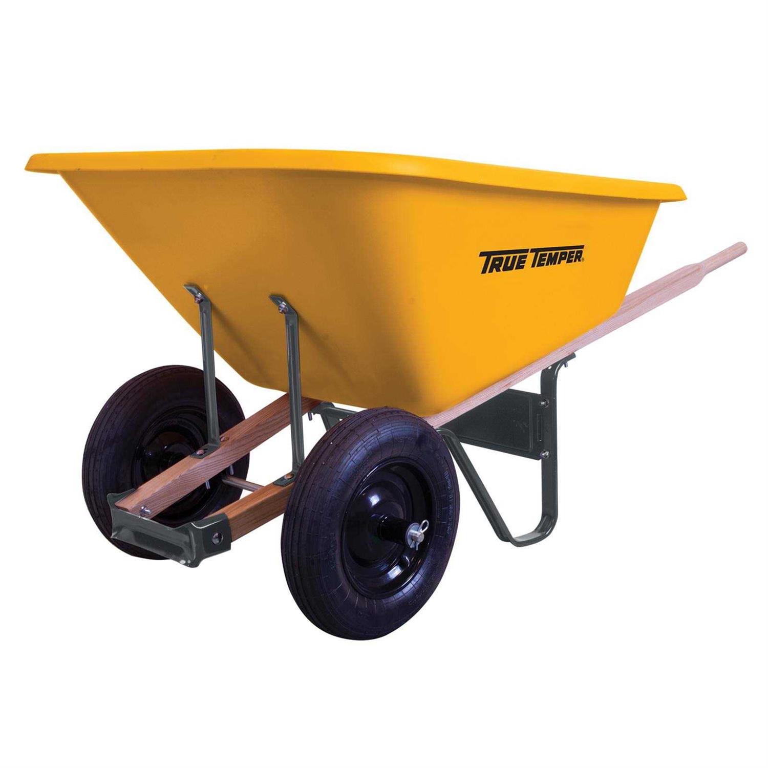 True Temper Poly Wheelbarrow 8 cu ft