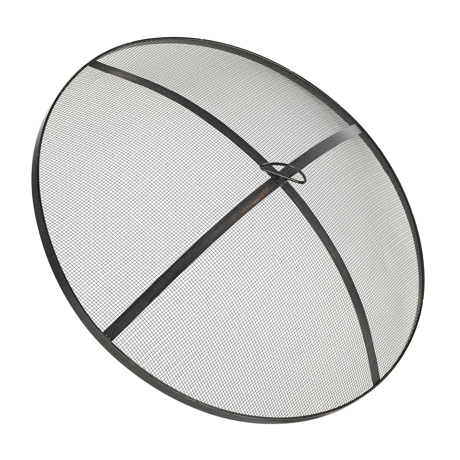 Better Homes & Gardens 35 Round Lattice Wood Burning Fire Pit with Cover