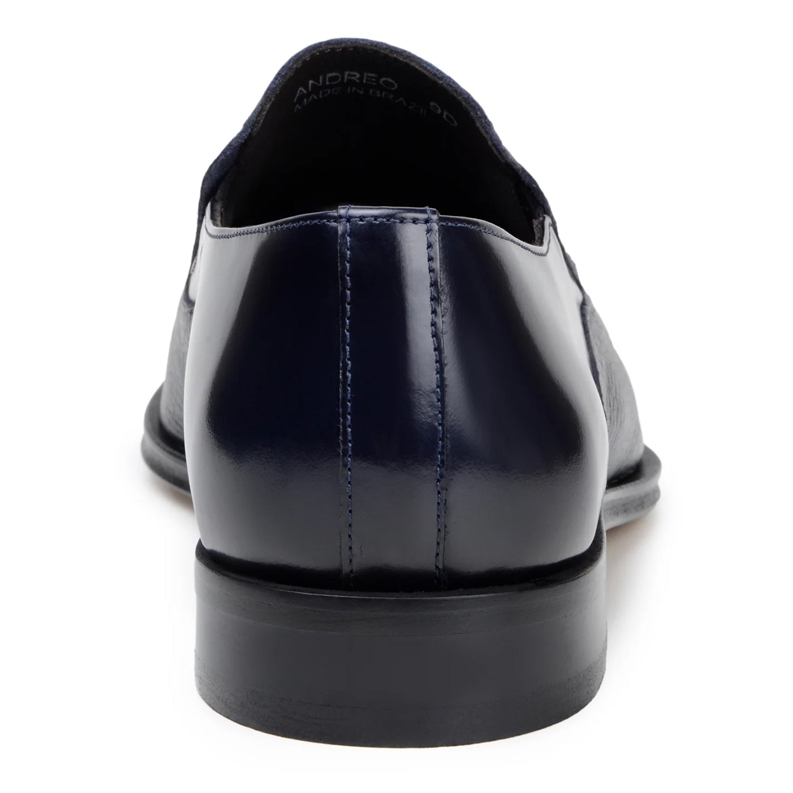 Men’s Belvedere Andreo Italian Deerskin & Nappa Leather Cap Toe Slip On Loafer in Navy