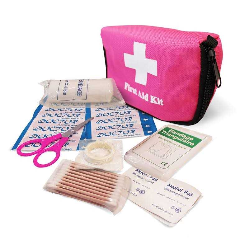 Gears Out Pretty Pink Roadside Kit Pink Emergency Kit for Teen Girls and Women