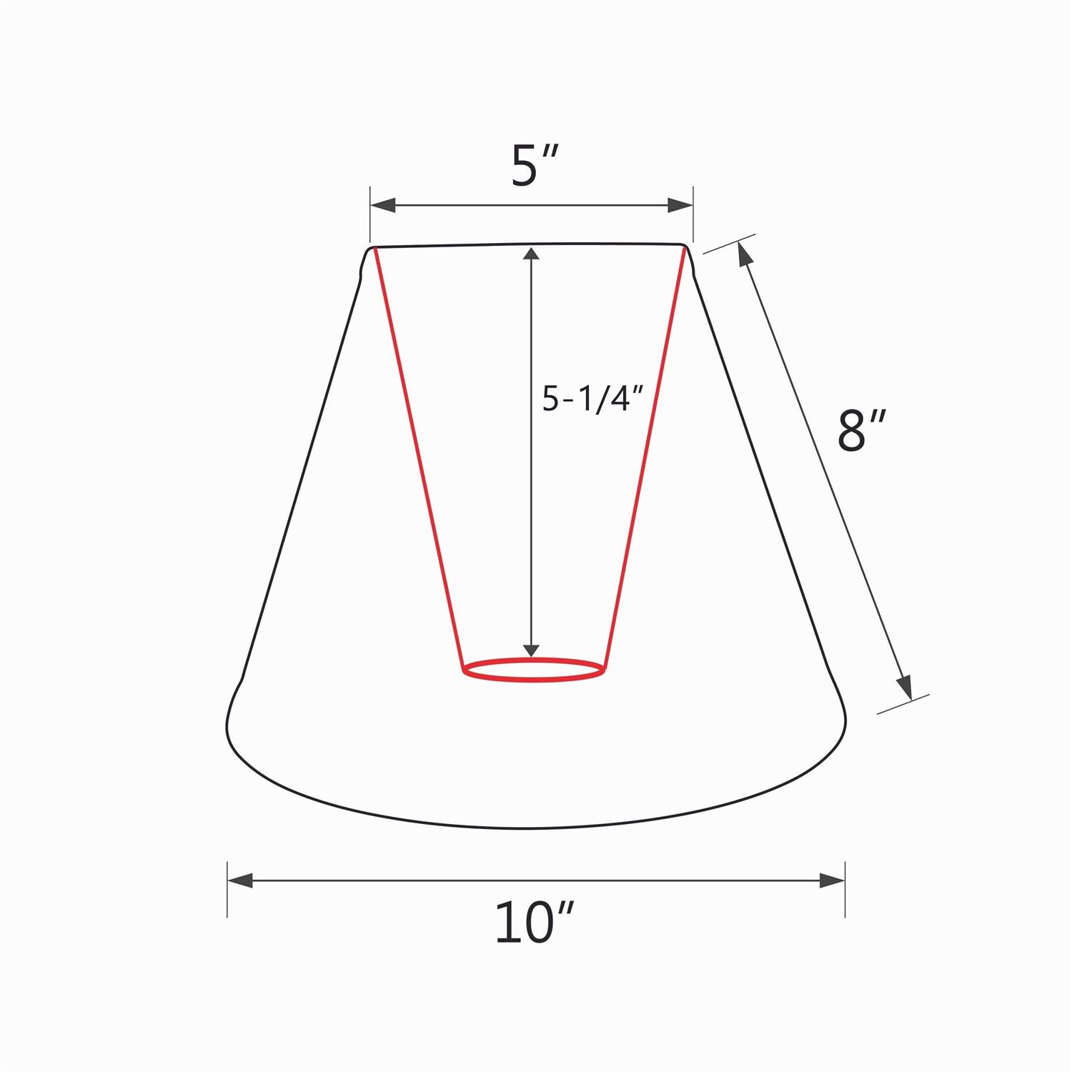 Aspen Creative Transitional Pleated Empire Shape UNO Construction Lamp Shade