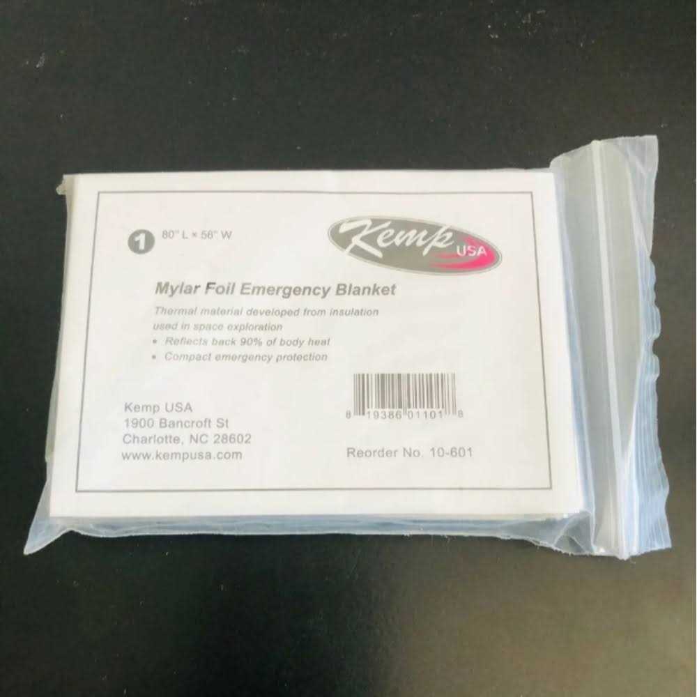 Kemp USA Mylar Emergency Blanket 10-601