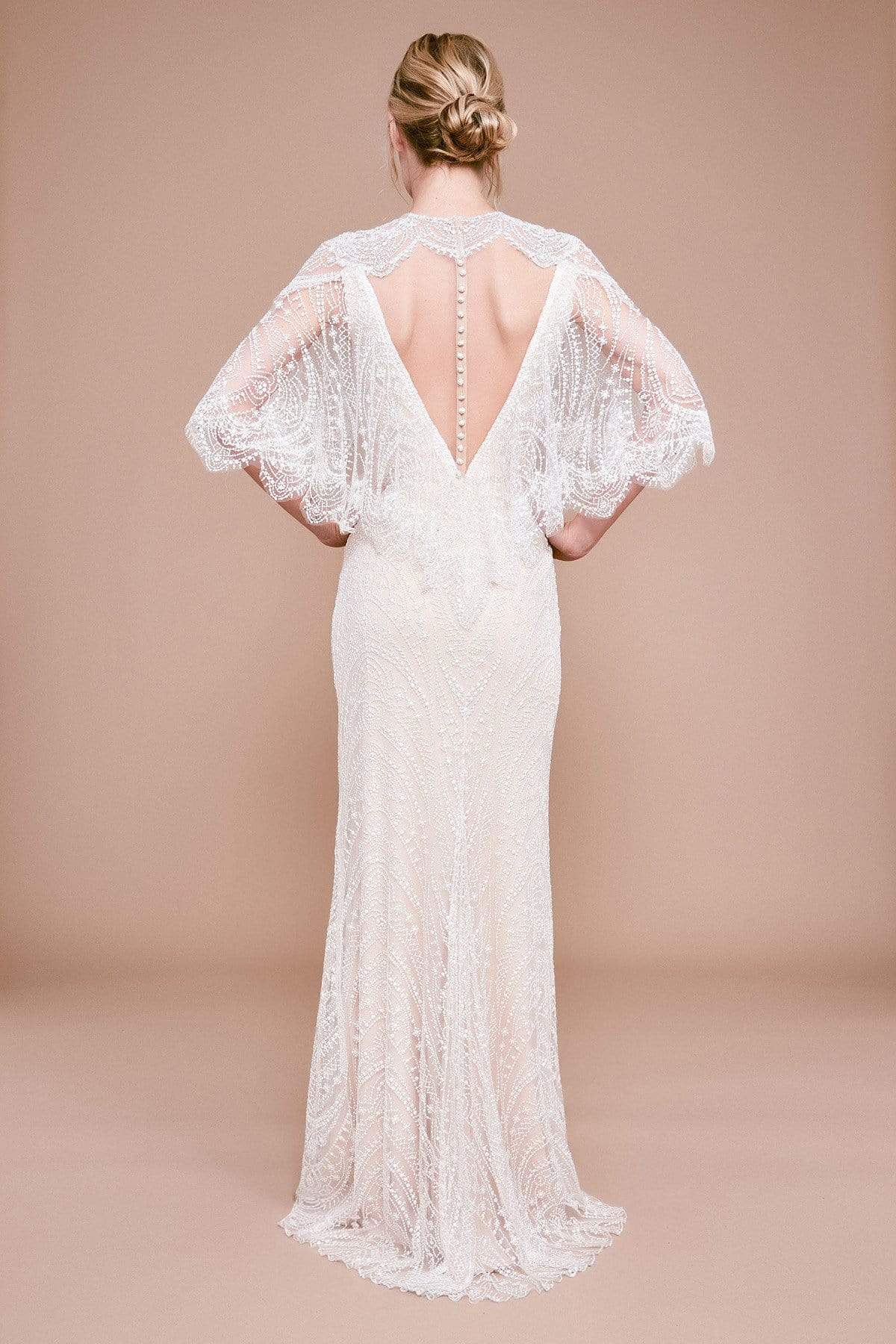 Atwood Open-back Lace Gown