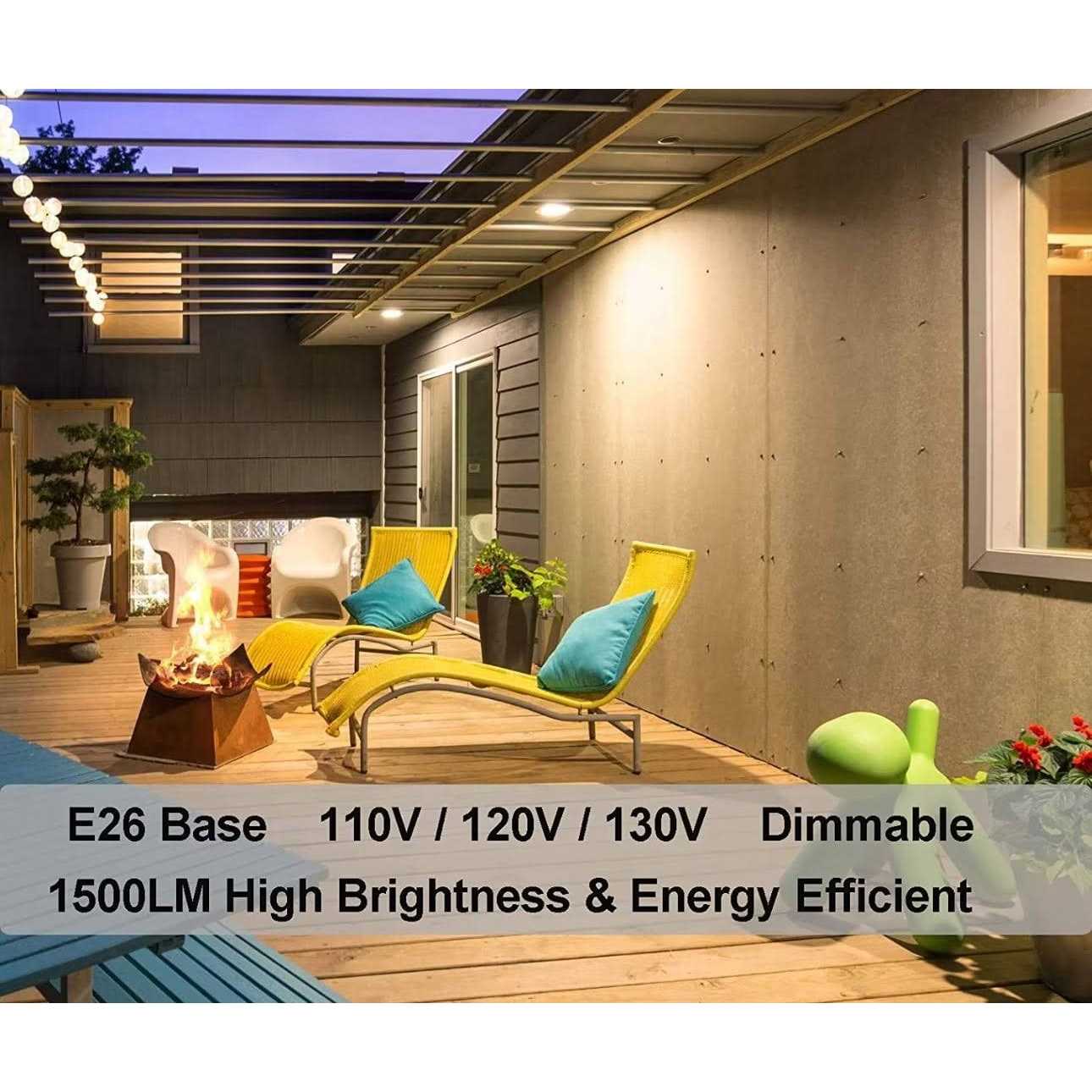 Vinaco Par38 Flood Light Par38 Halogen Flood Light 80W