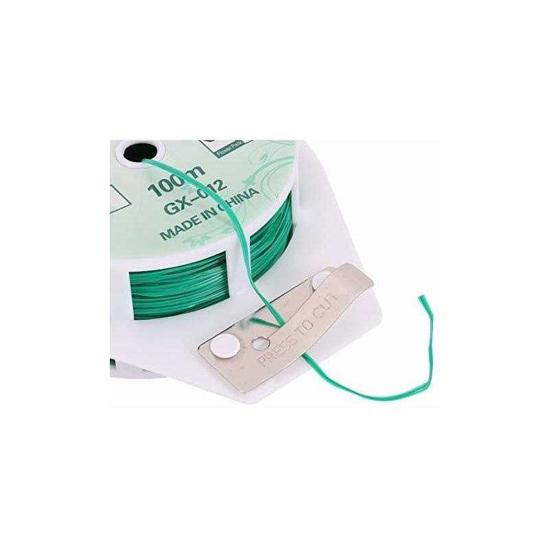 Twist Ties – All-Purpose Coated 328Feet Garden Plant Ties with Trimmer Garden Twine Support Ties Reusable for Gardening Plants Growth and Care, Office