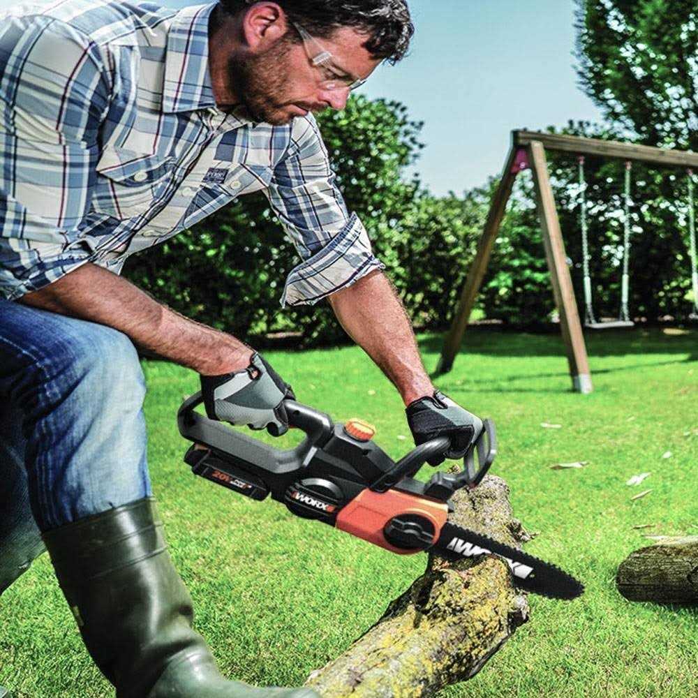 Worx 20V 10 Cordless Pole/Chain Saw with Auto-Tension