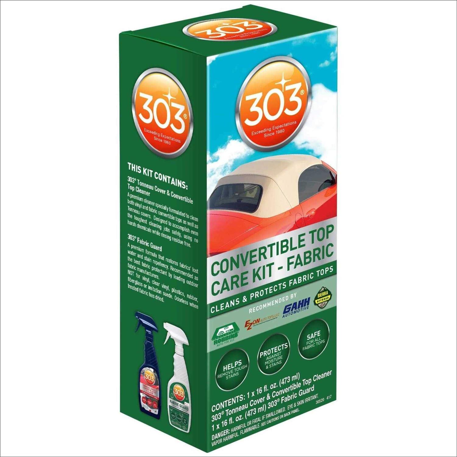 303 Products Fabric Convertible Top Care Kit