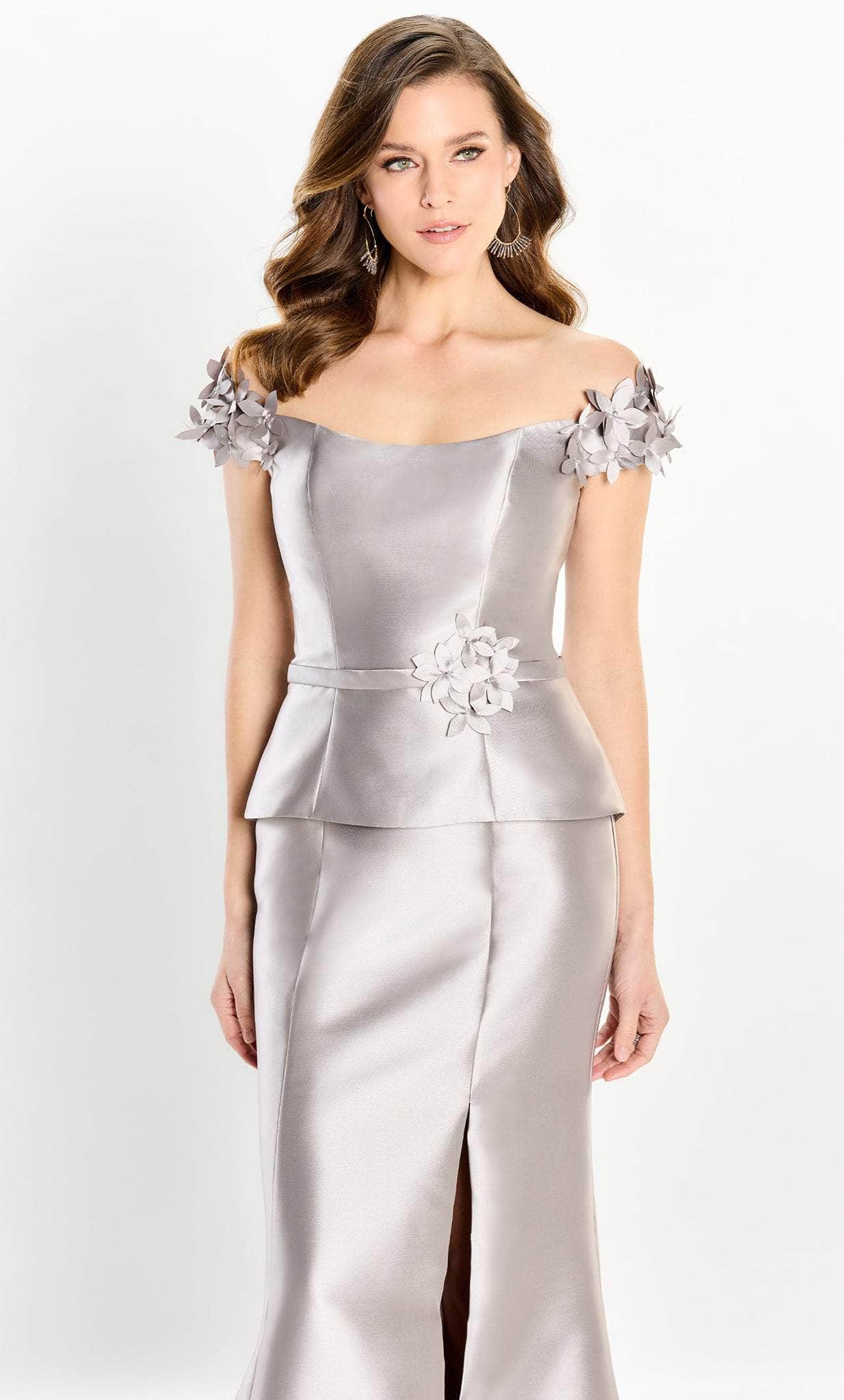 Trumpet Satin Peplum Dress