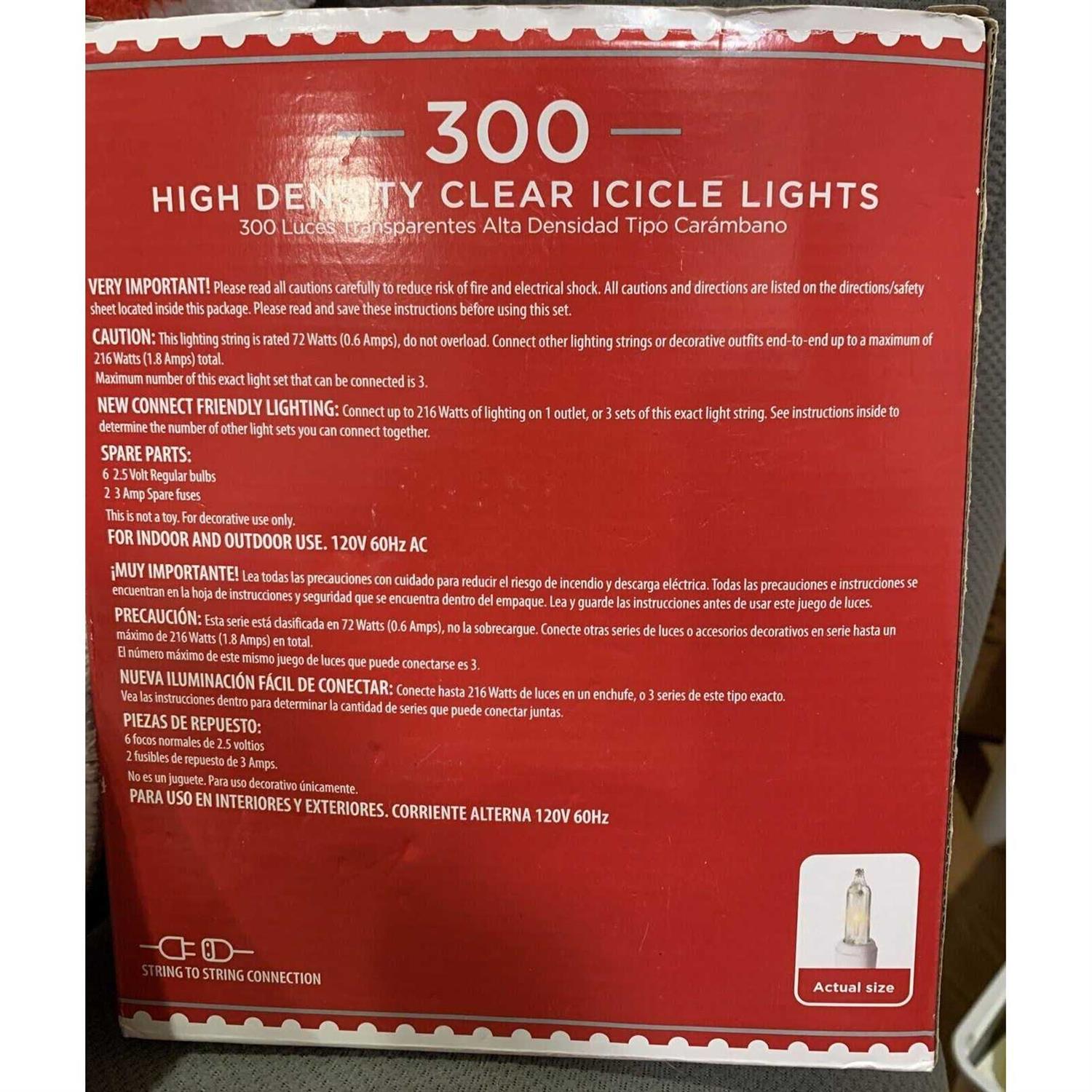 Wondershop 300 Ct. High Density Icicle Lights