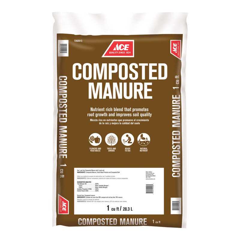 Ace Organic Compost Manure 1 cu ft 36 lb