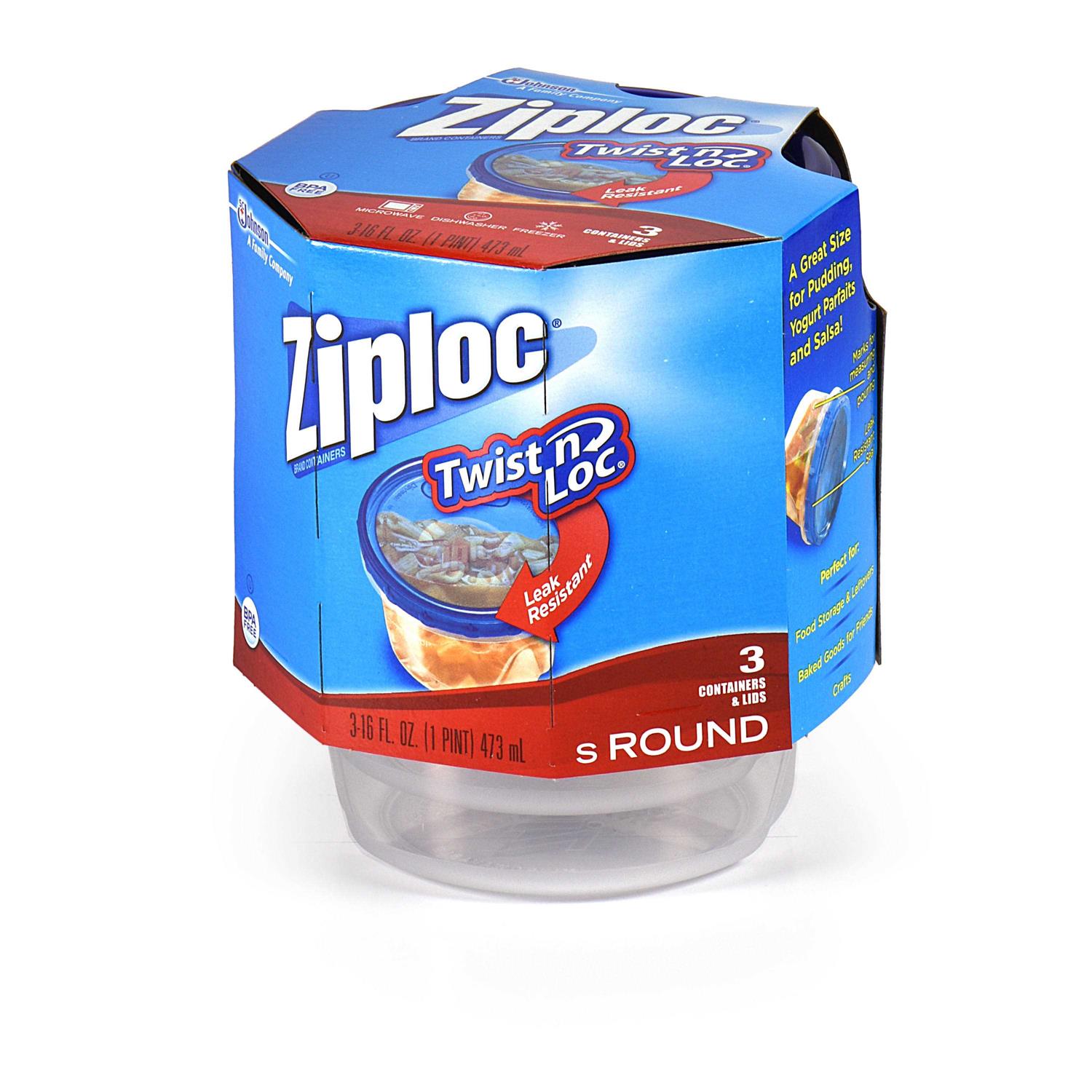 Ziploc Twist ‘n Loc Containers