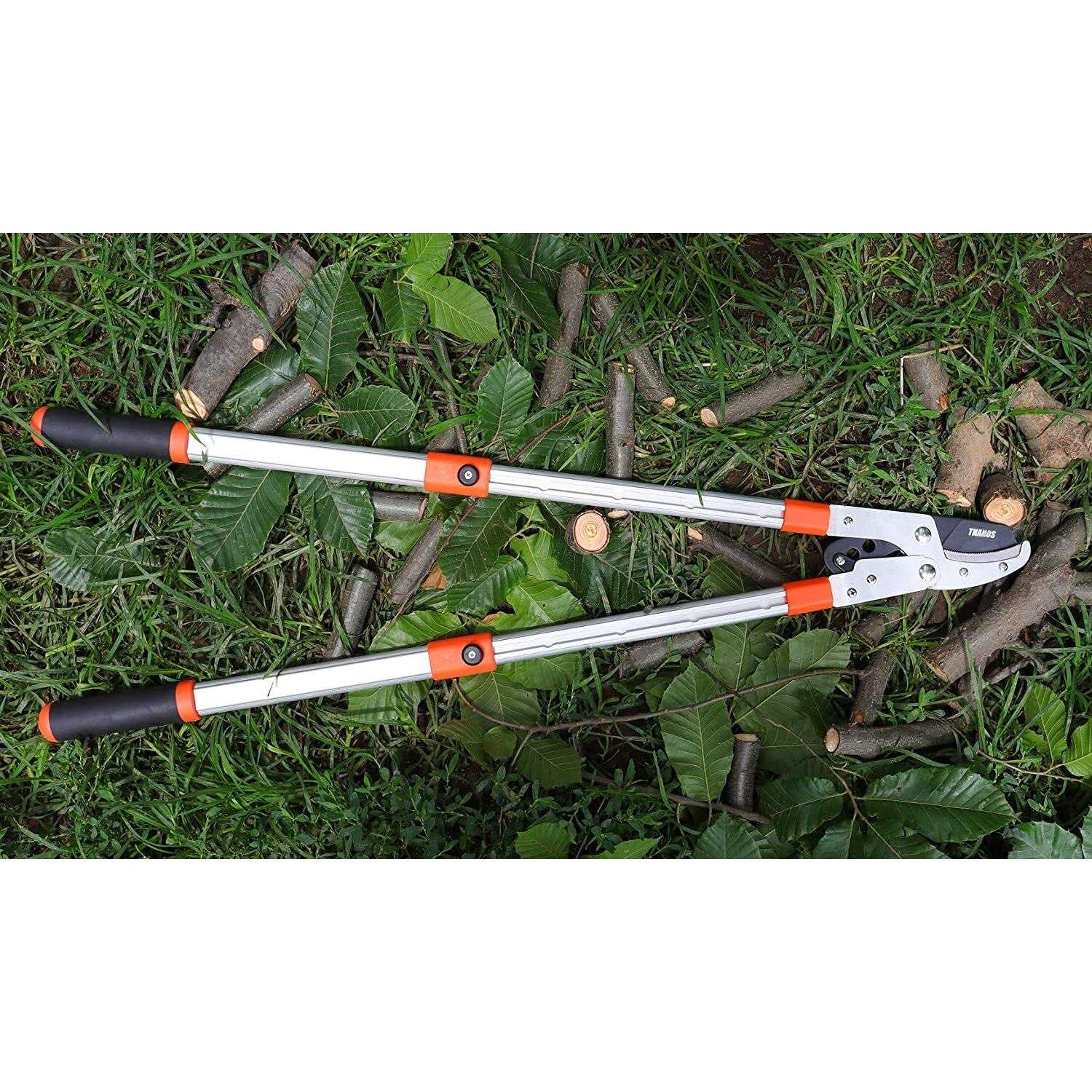 THANOS A1101 Extendable Anvil Loppers Tree Trimmer with Compound Action,Chops Thick Branch Ease,28-40&” Telescopic Heavy Duty Branch Cutter,2 inch