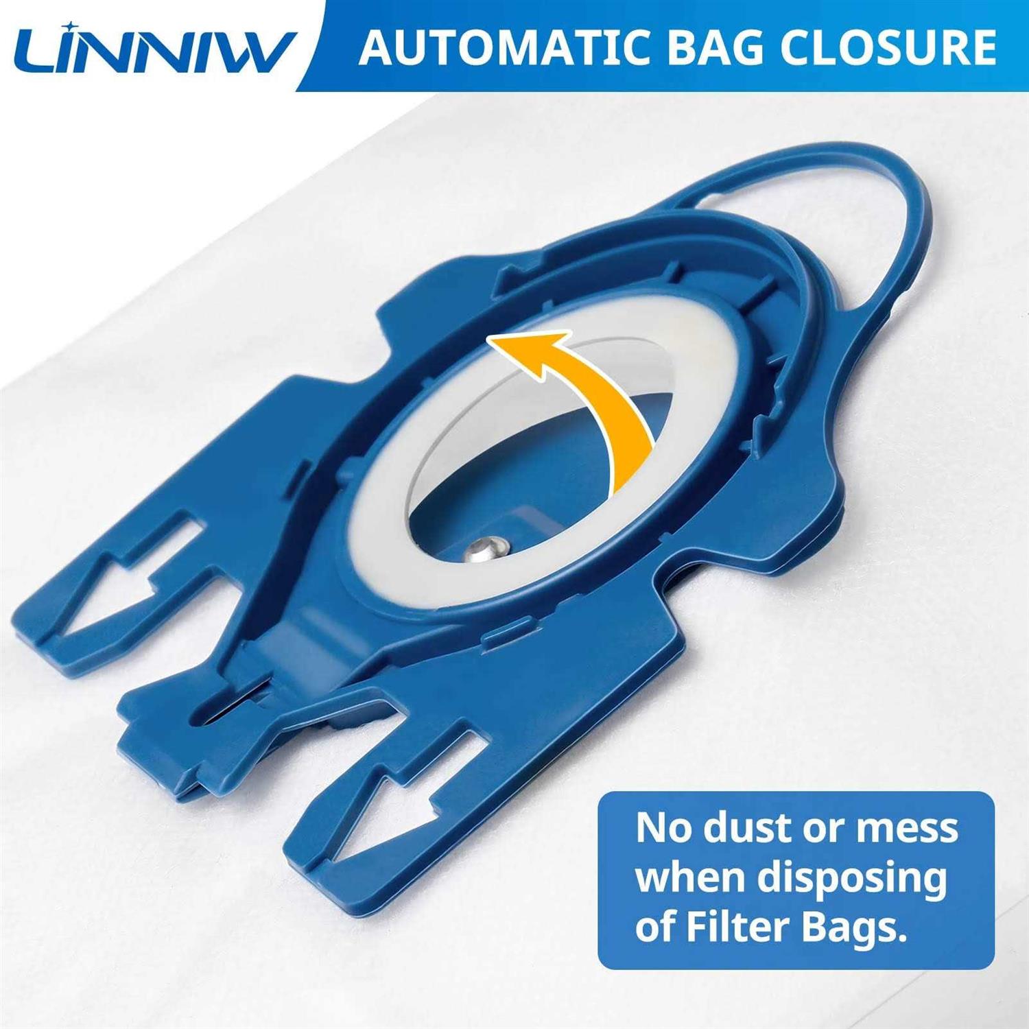 20 Pack 3d Airclean Gn Vacuum Bags Compatible with Miele Classic C1