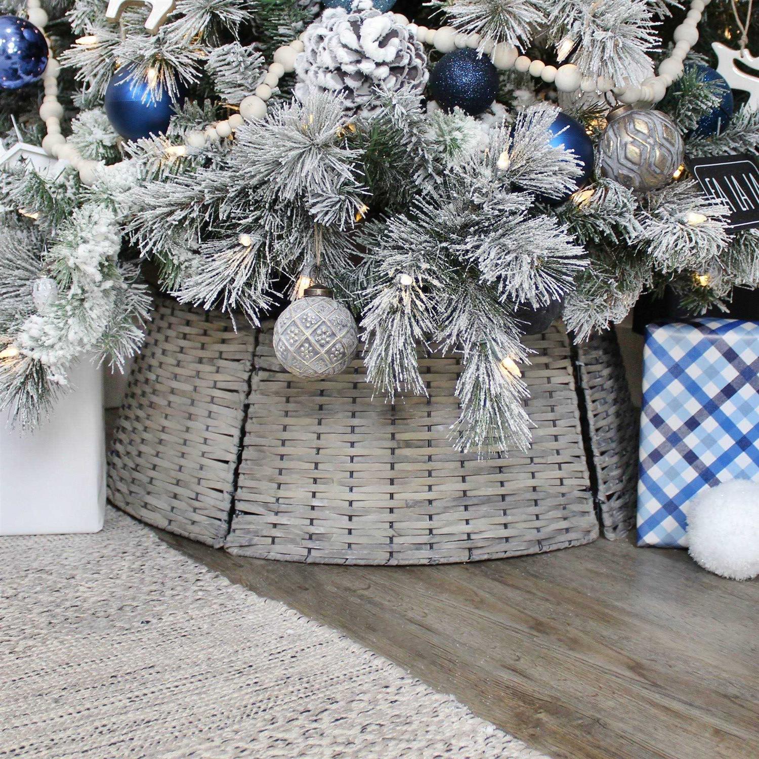 AuldHome Design AuldHome Wicker Christmas Tree Collar