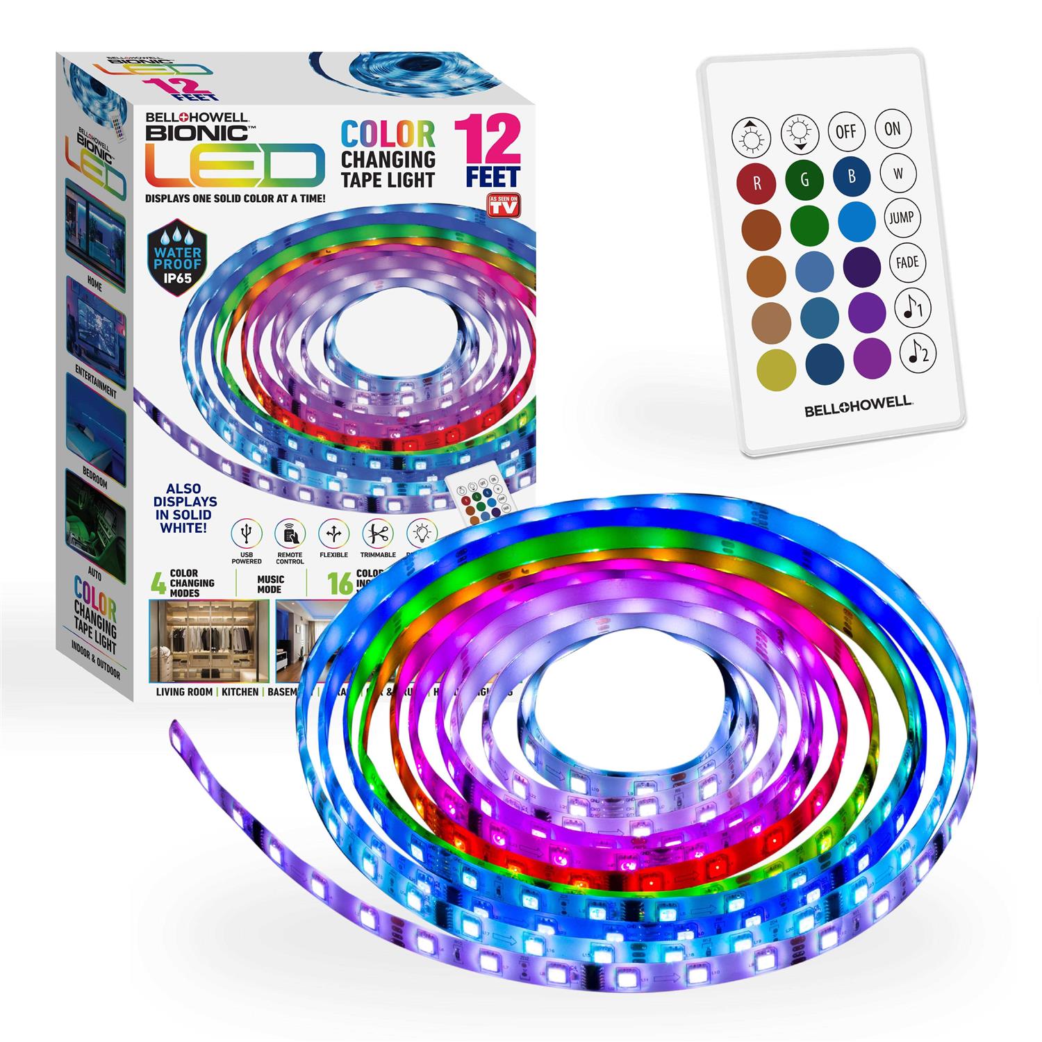 Bell + Howell Bionic LED Color Changing Tape Light