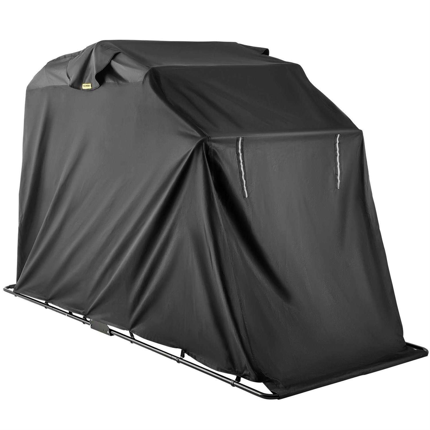 VEVOR Motorcycle Shelter Waterproof Motorcycle Cover Heavy Duty Motorcycle Shelter Shed