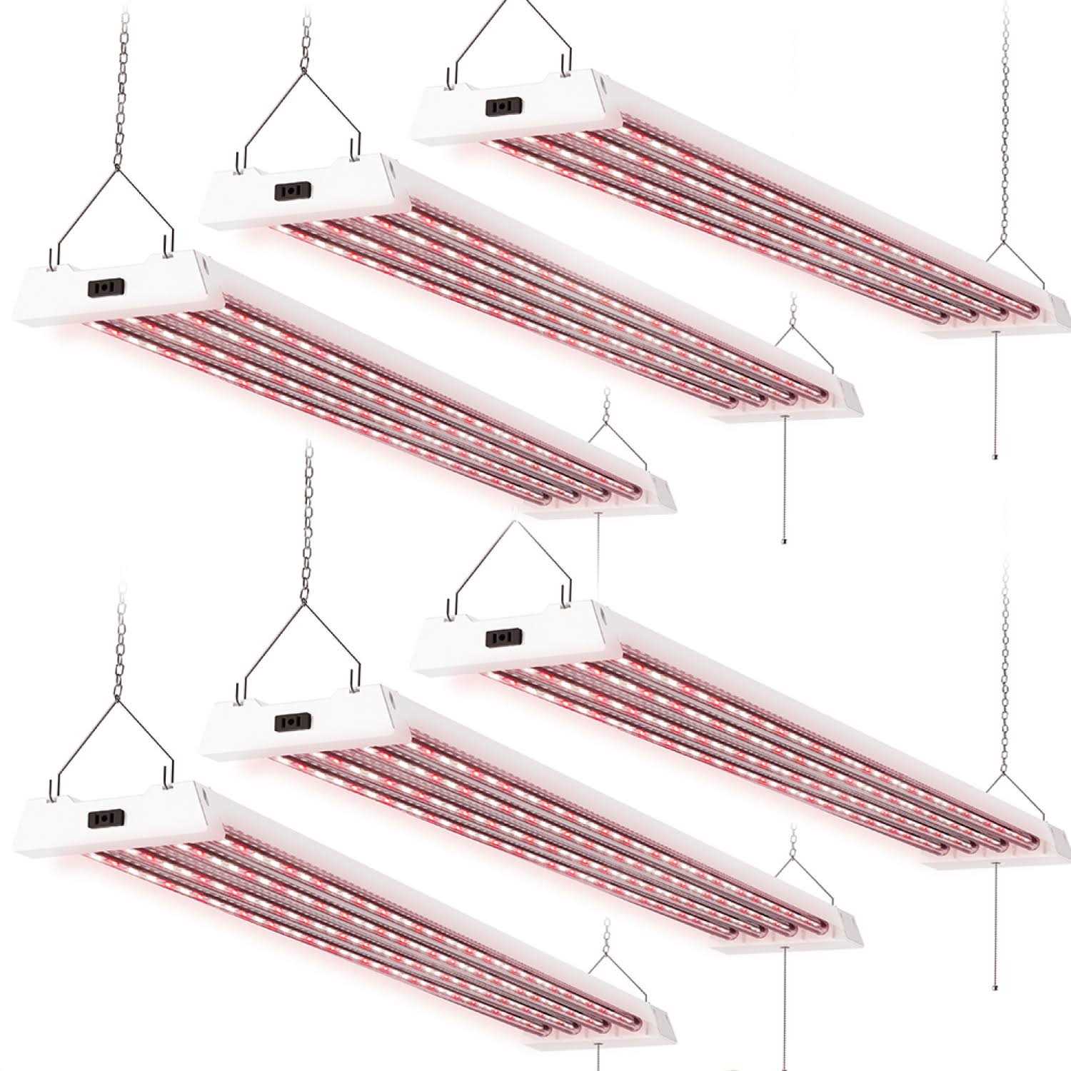 Sunco Lighting 4FT LED Grow Lights Full Spectrum for Indoor Plants 80w