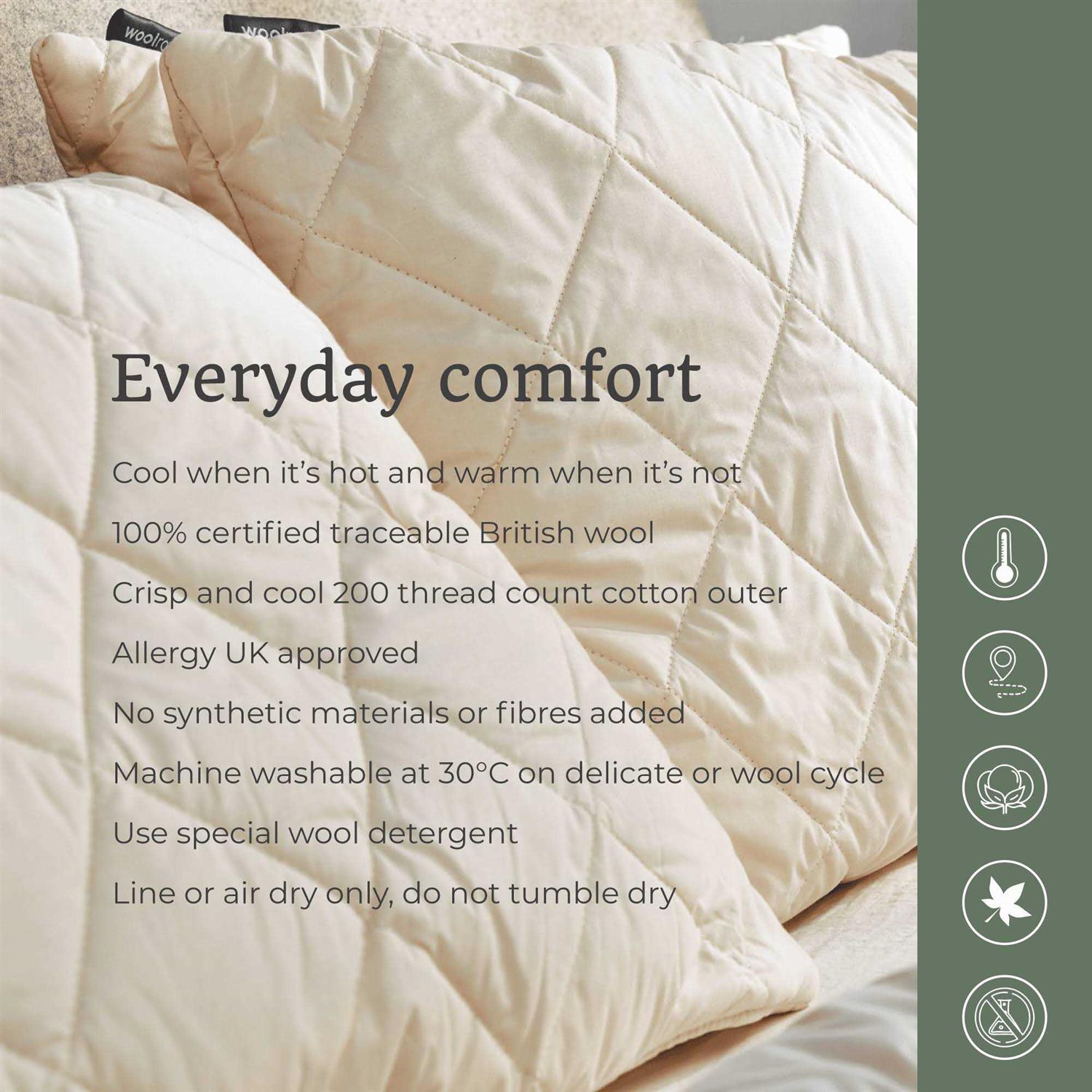 Woolroom Washable Pillow Wool