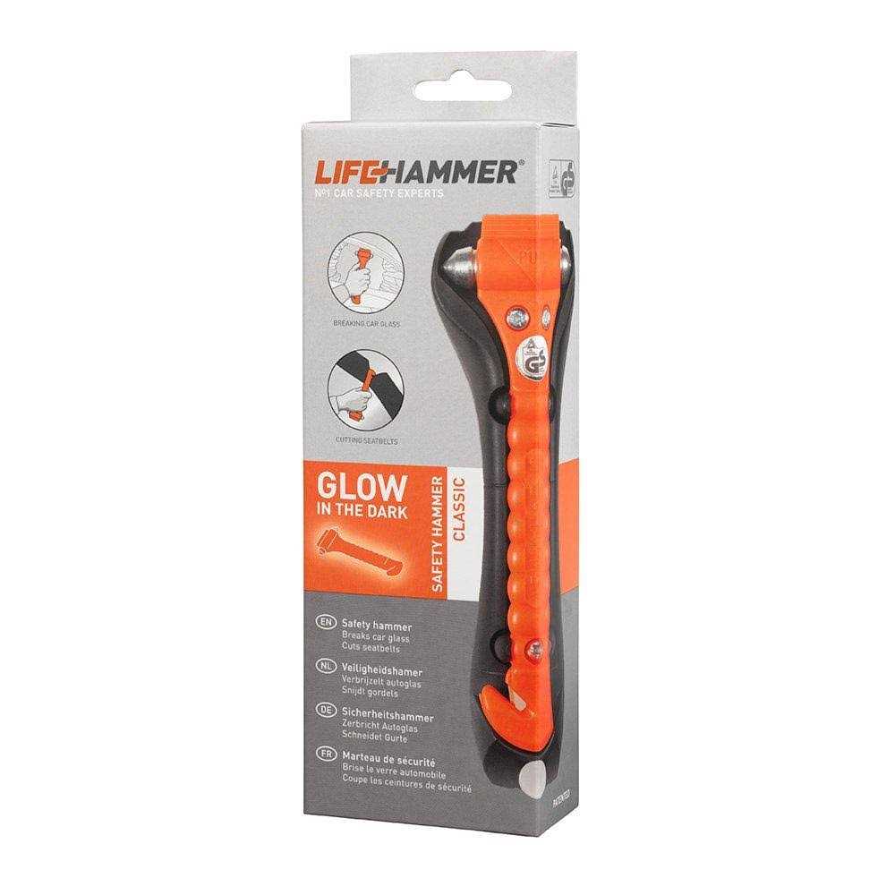Lifehammer Brand Safety Hammer The Original Emergency Escape and Rescue Tool with Seatbelt Cutter