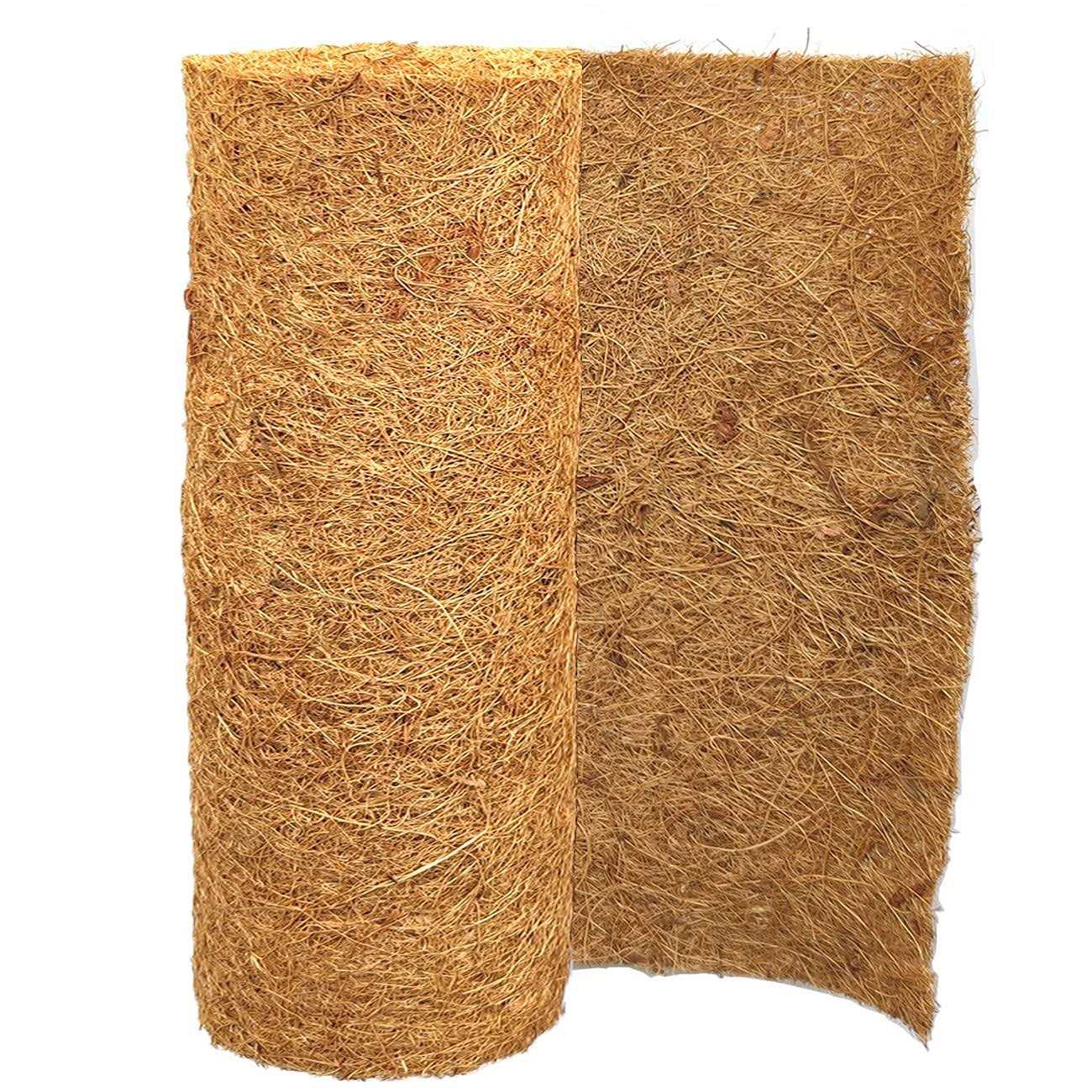 SUNYAY Natural Coco Liner Roll Coconut Coir Liner Sheets Coco Mat for Planter Flower Basket Garden Decoration Animal