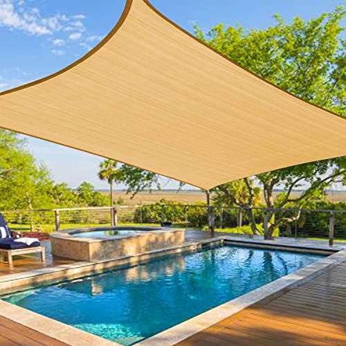 Amagenix Sun Shade Sails Canopy Rectangle Outdoor Shade Canopy
