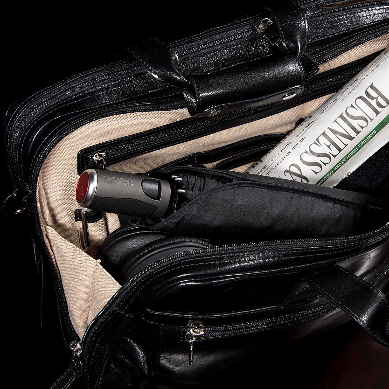 LifeTek Windproof Travel Umbrella Compact Automatic Wind Resistant Strong and Portable