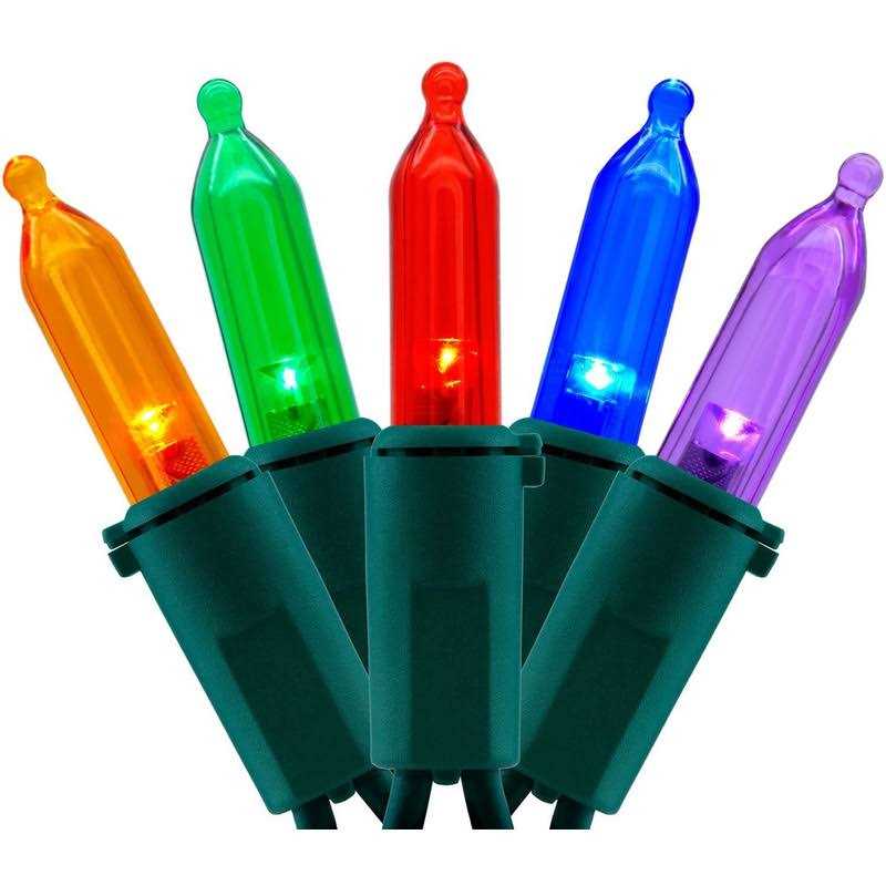 YULETIME Red Christmas Lights with Red Wire 66 Feet 200 LED UL Certified Consistent Color String Lights