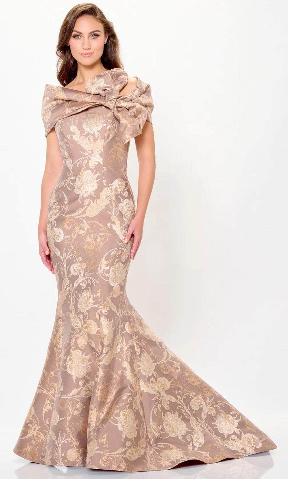 Brocade Mermaid Evening Gown
