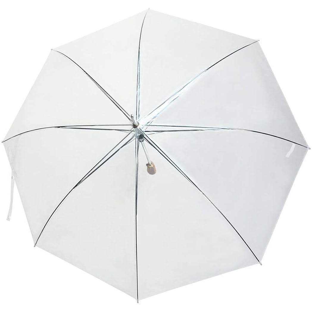 Barton Outdoors Clear Rain Umbrella 48 inch Across Rip-Resistant Auto Open Light Strong Metal Shaft and Ribs