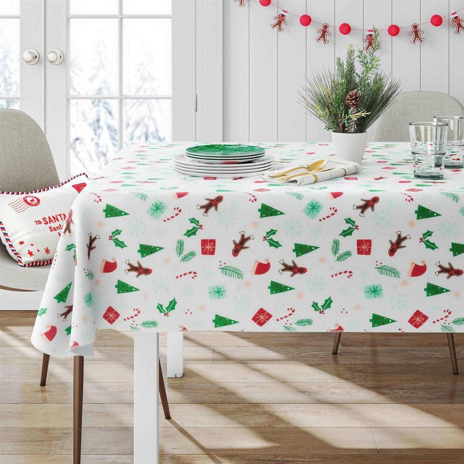 Wondershop 84×60 Christmas PEVA Tablecloth